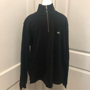 Lacoste mens half zip sweater size 6